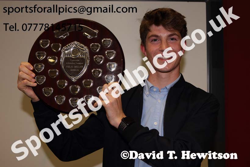 Winner of the Tyneside Athletics League Colin Miller Shield, 2017 Start Fitness North Eastern Grand Prix Awards, Gateshead Stadium. Photo: David T. Hewitson/Sports for All Pics